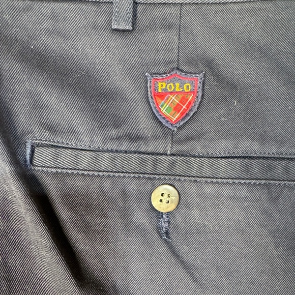 NWT Vintage Polo Ralph Lauren Size 42 The Classic Golf Shorts USA Made Navy Blue - Picture 8 of 12